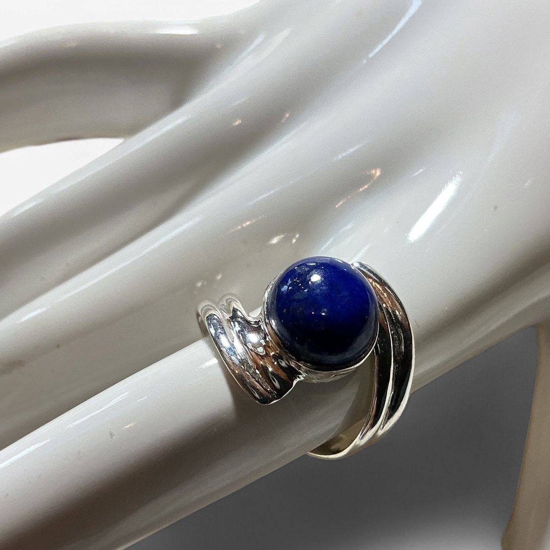 Assorted Stone Sterling Silver Rings, Color: Blue