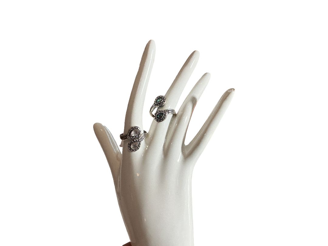 Adjustable Sterling Silver Mystic Rings