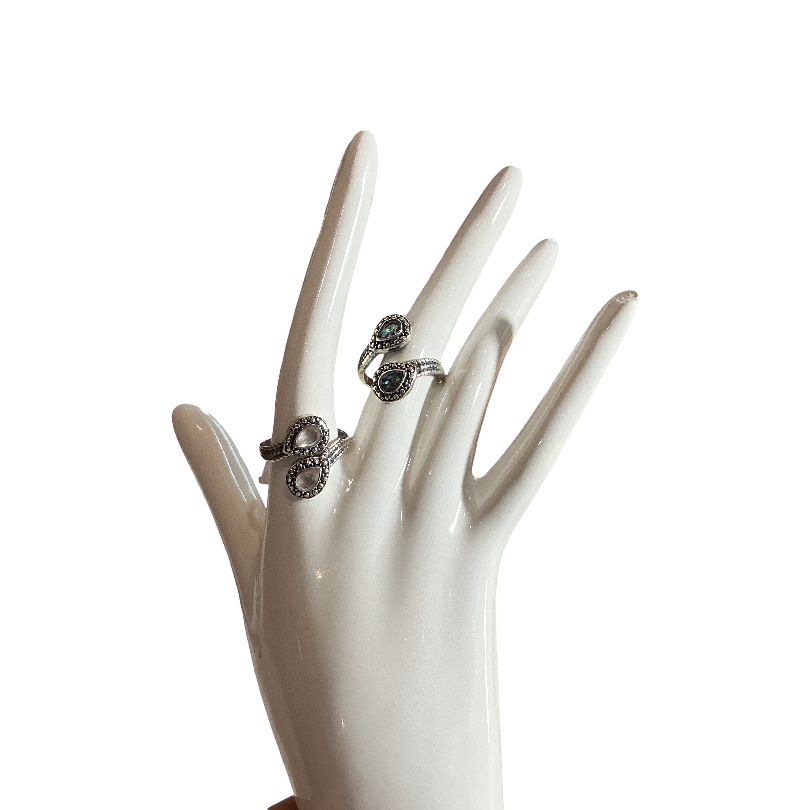Adjustable Sterling Silver Mystic Rings