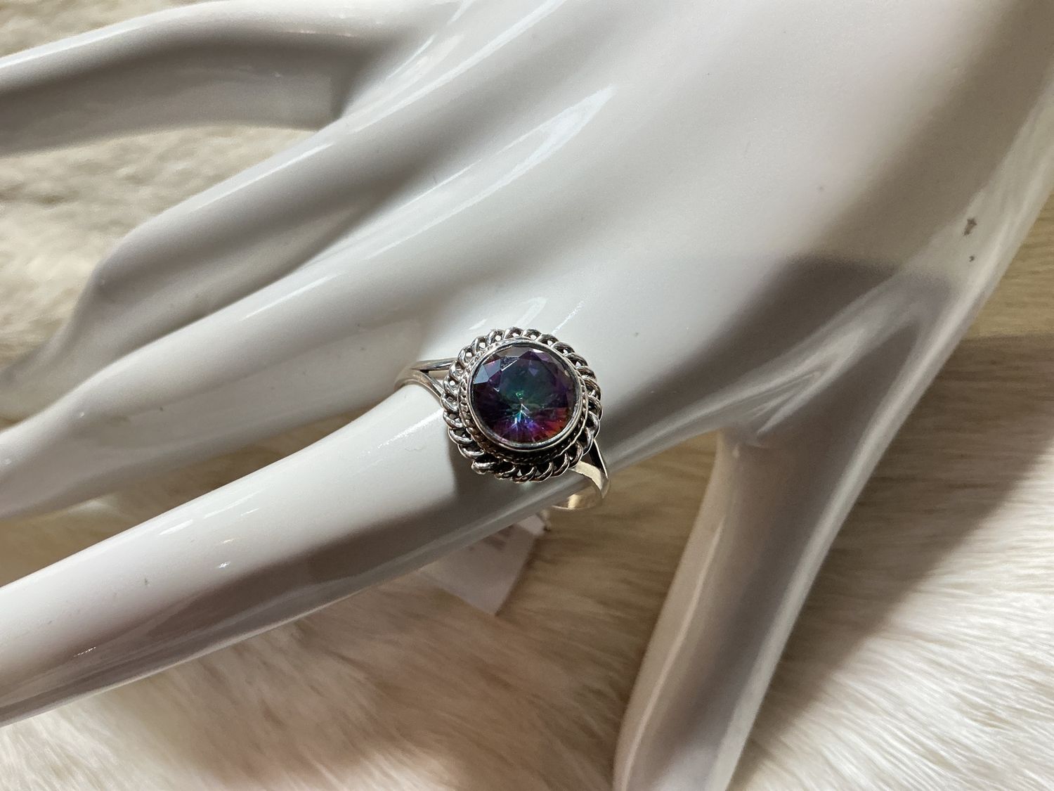 Sterling Silver Mystic Rings, Style: Round