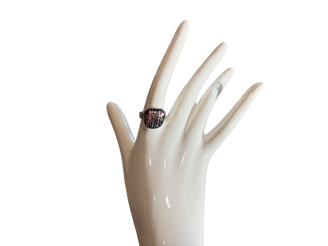 Sterling Silver Glass Stone Rings