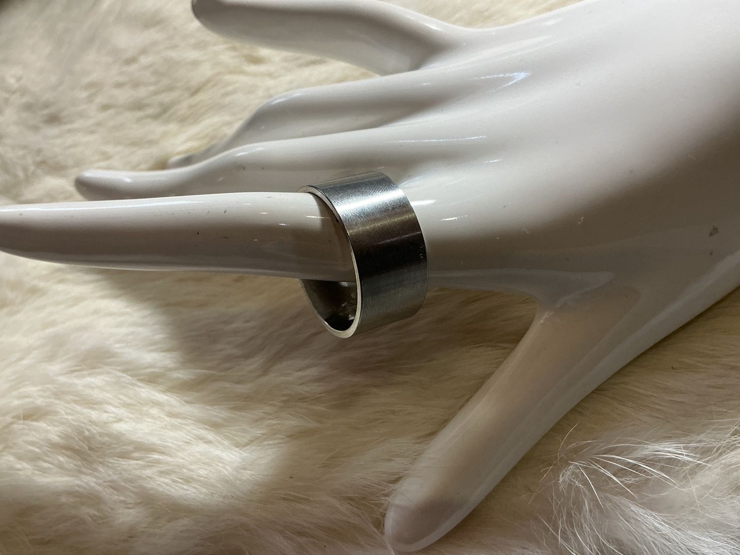 Carmel Size 12 Stainless Steel Mens Rings