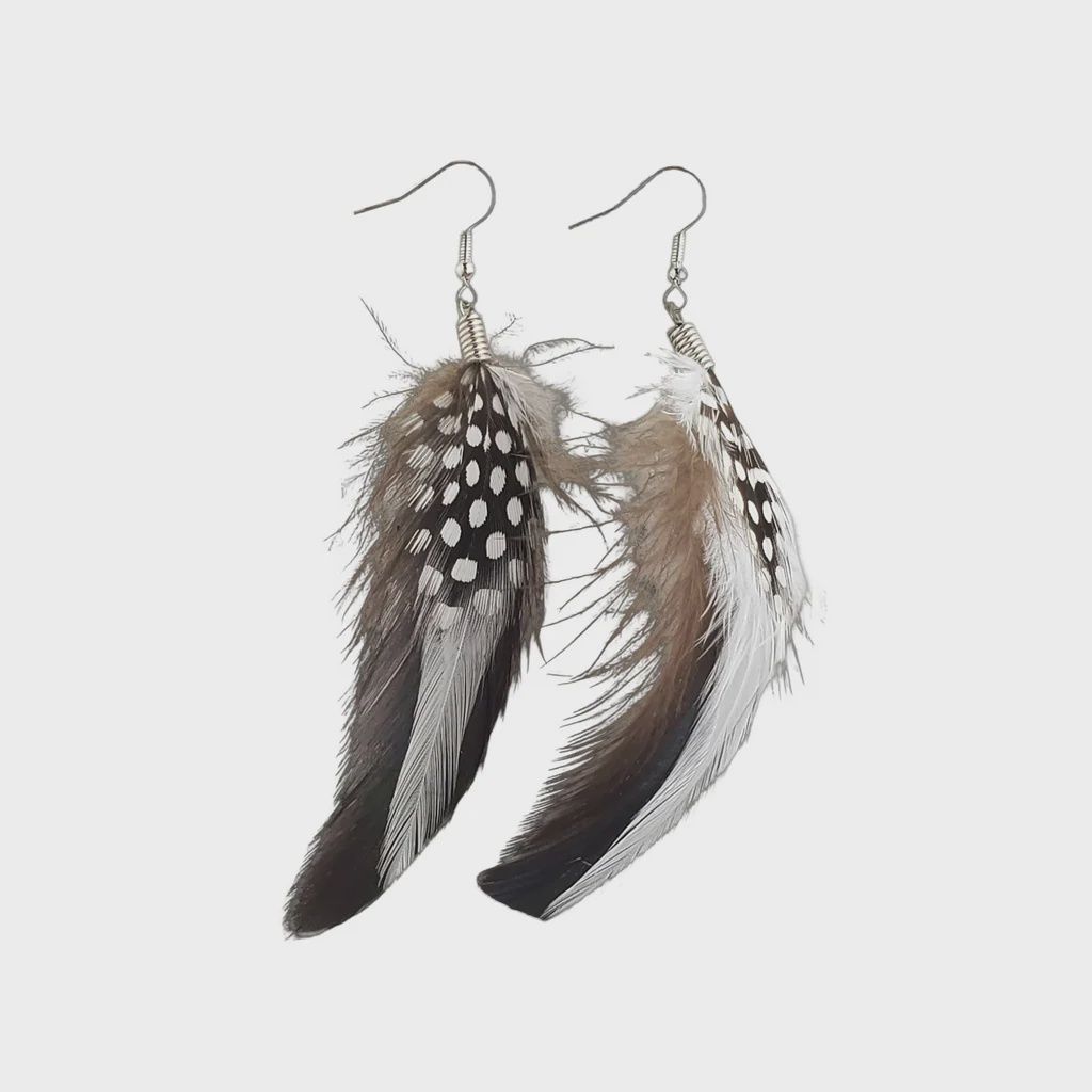 Monague Feather Earring