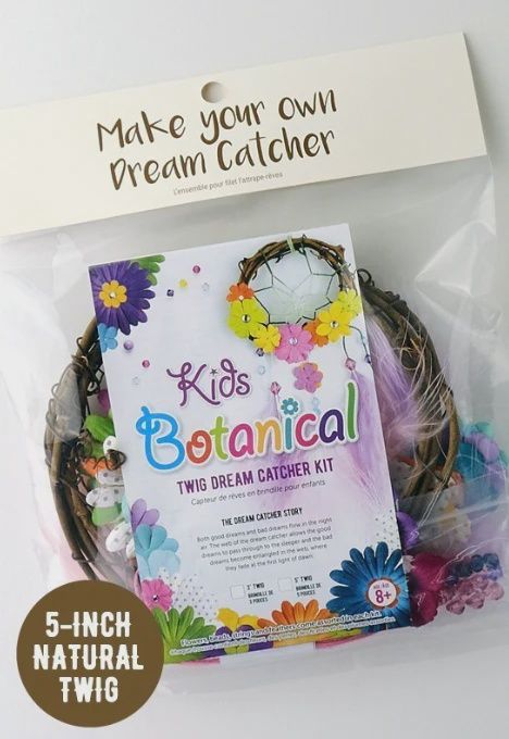 5” Kids Botanical Make Your Own Dreamcatcher