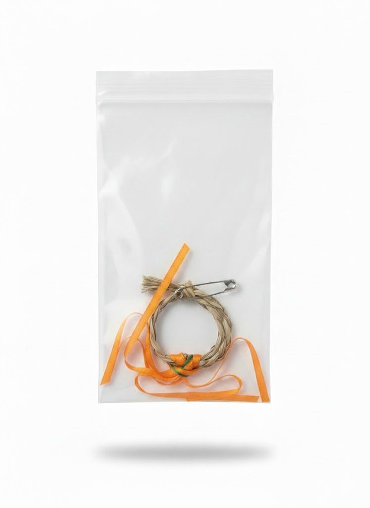 Sweetgrass Pin, Color: Orange