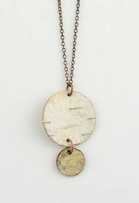 Double Birch Bark Necklace