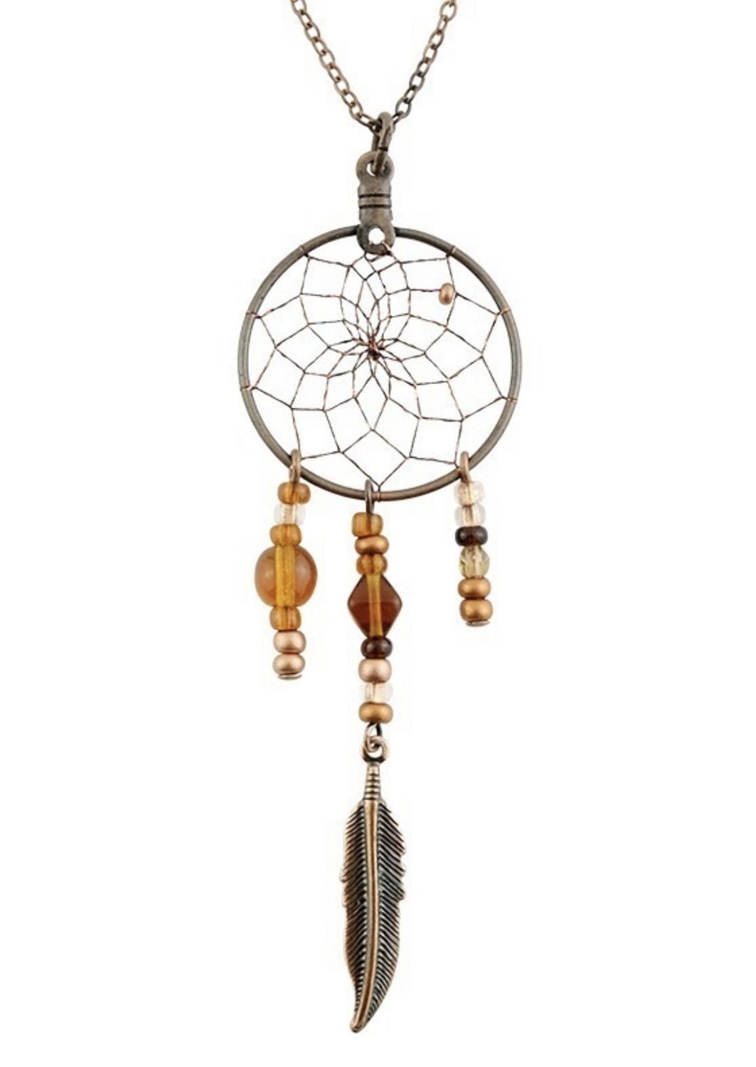 Copper Dreamcatcher Necklace