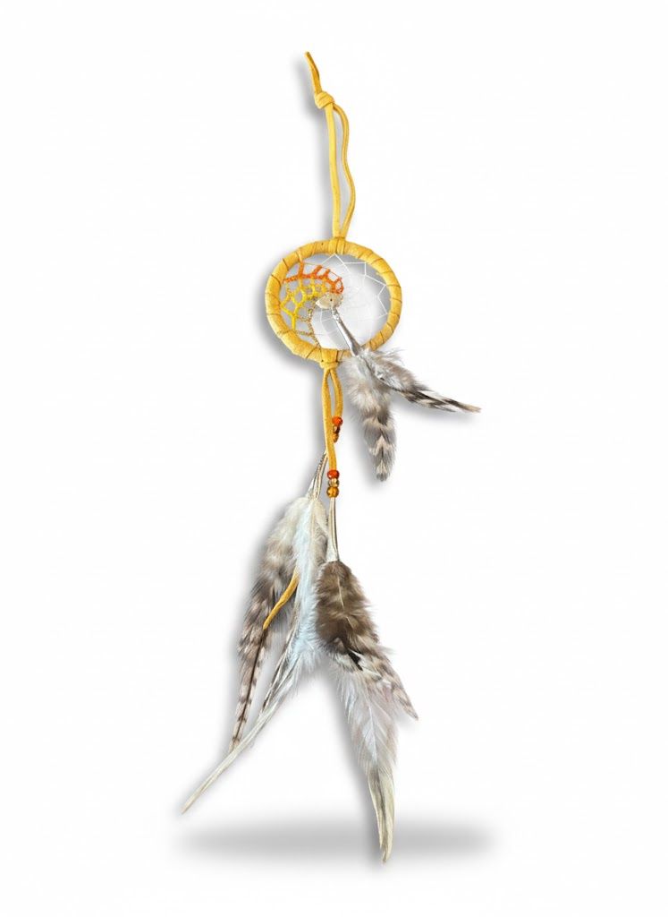 2.5” Beaded Web Dreamcatcher- Sunset