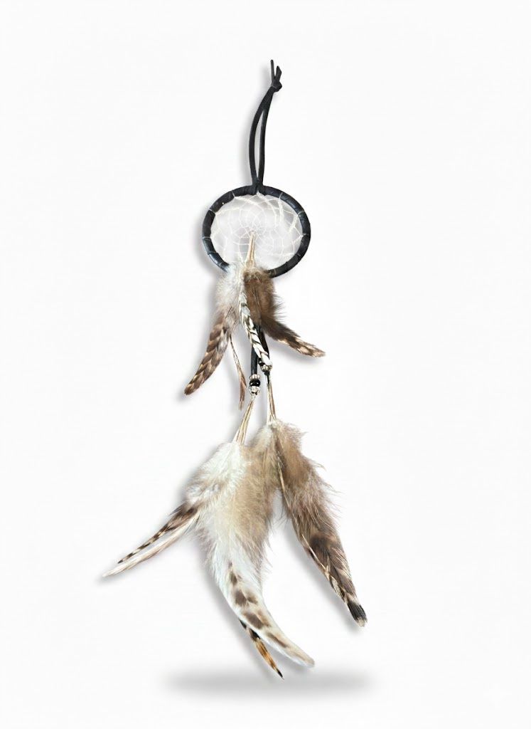 2.5” Beaded Web Dreamcatcher- Clear