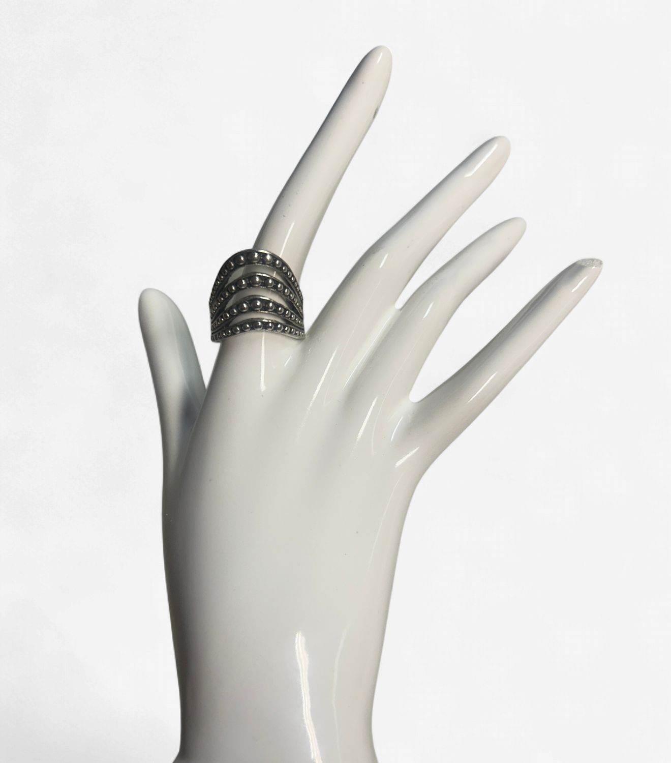 Layered Arch Metal Ring- Size 8