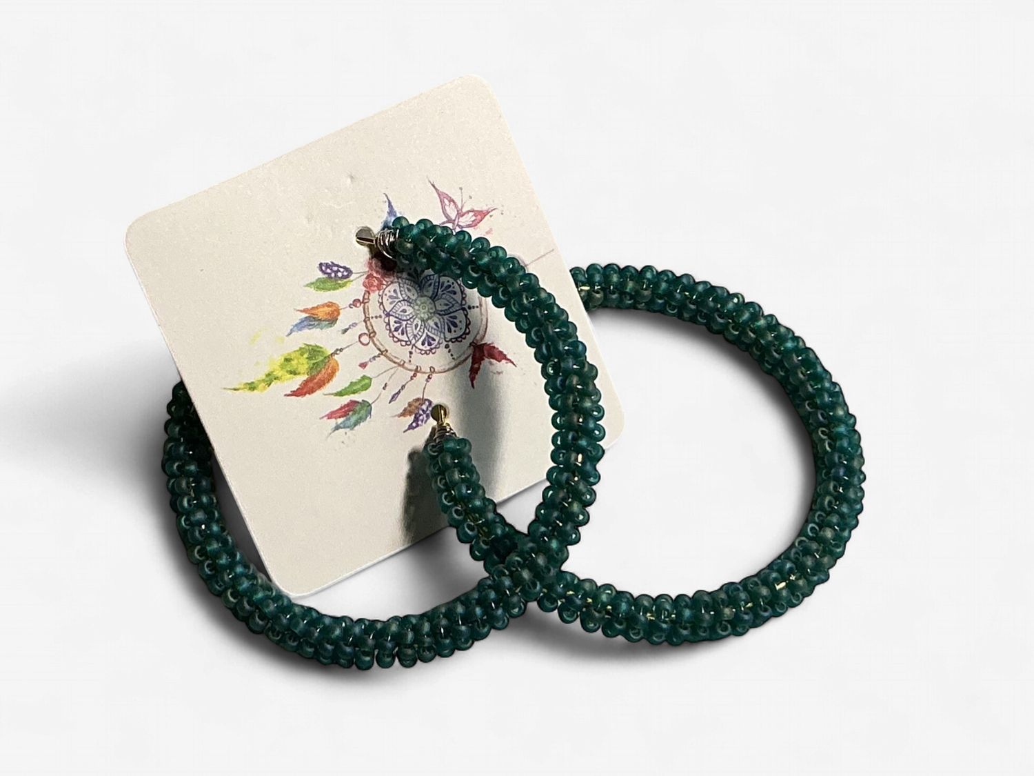 Beaded Hoop Earring