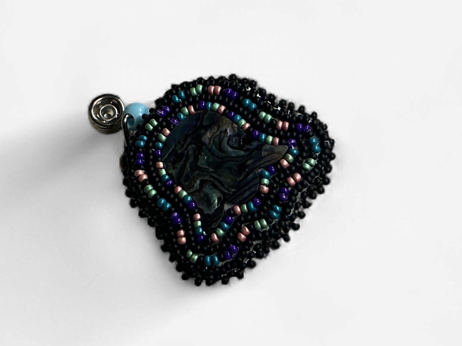 Beaded Badge Reel