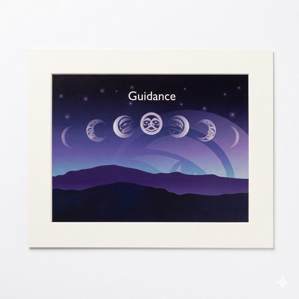 Guidance-Moon Phases Blank Card