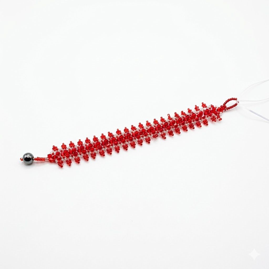 Red Beaded Bracelet