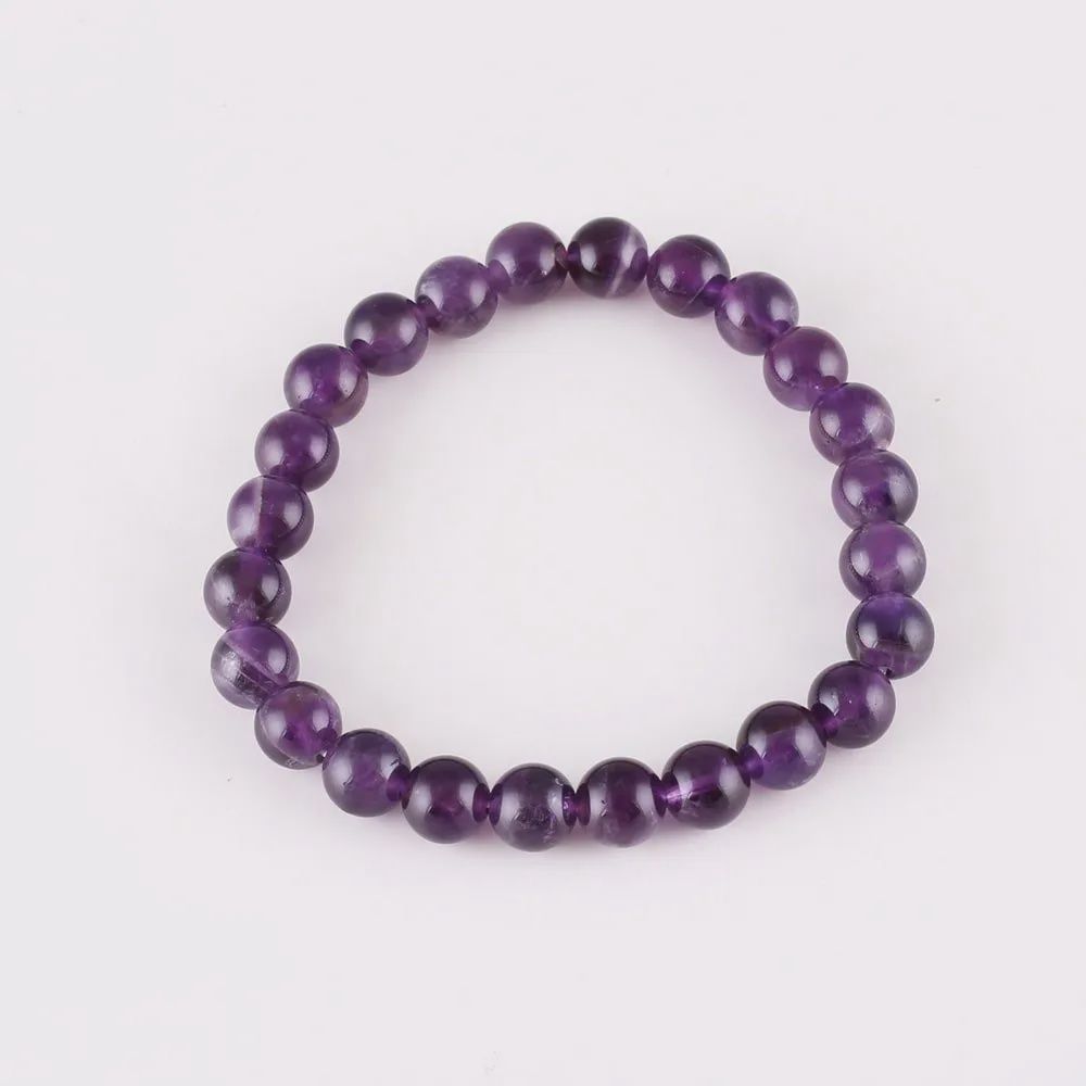 Round Amethyst Bracelet