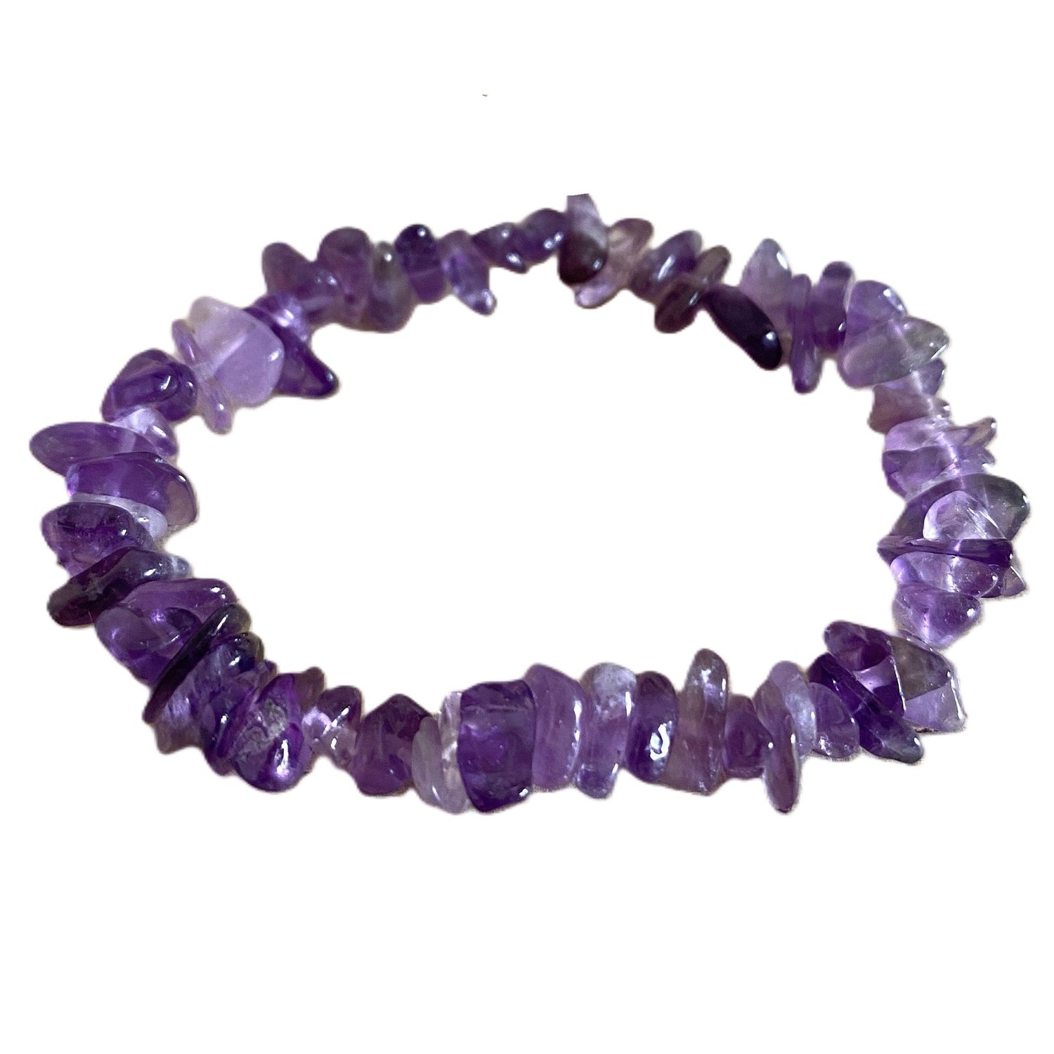 Stone Chip Bracelets, Style: Amethyst