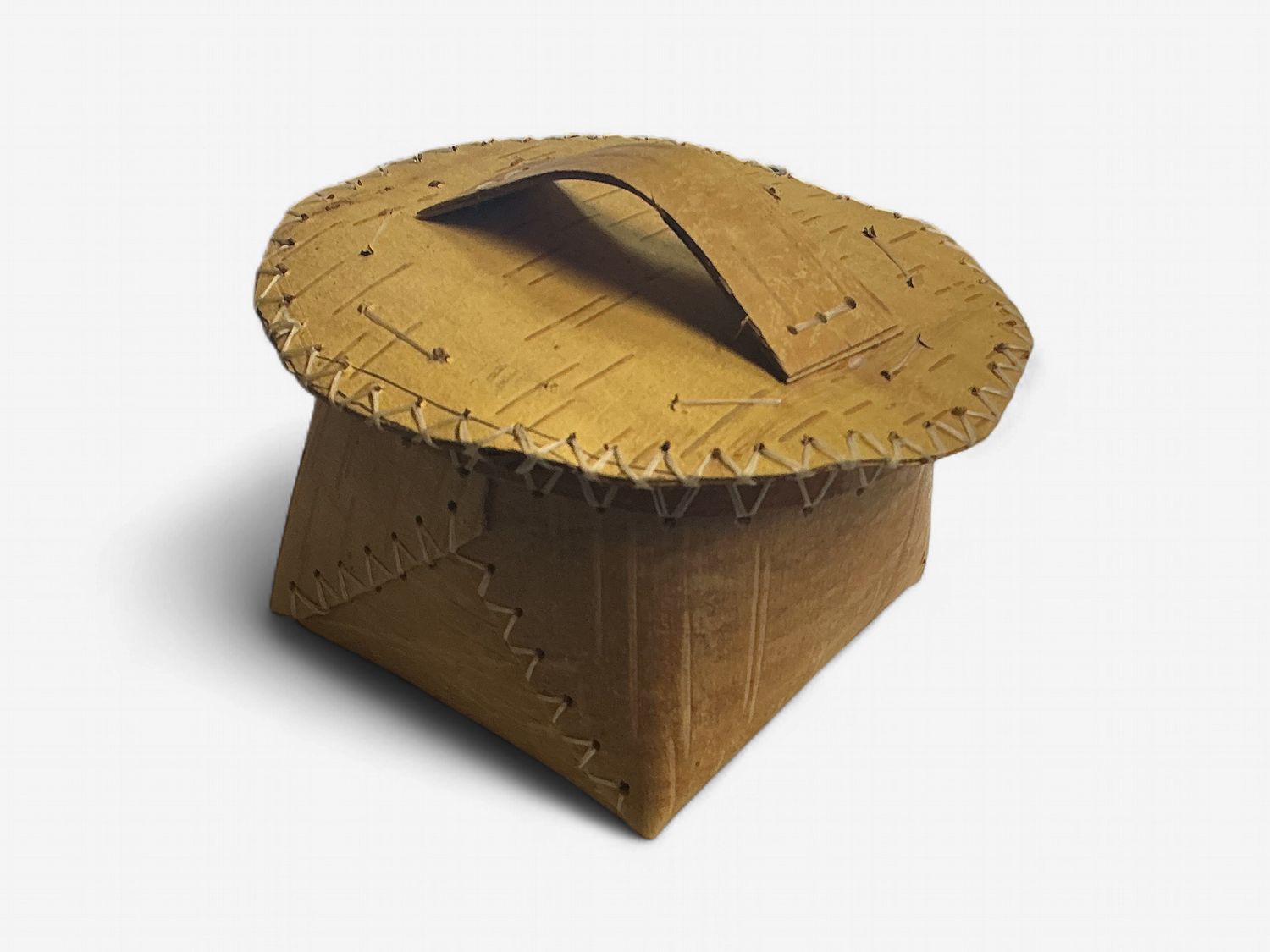 Birch Basket With Lid by Thomas Athanasiou