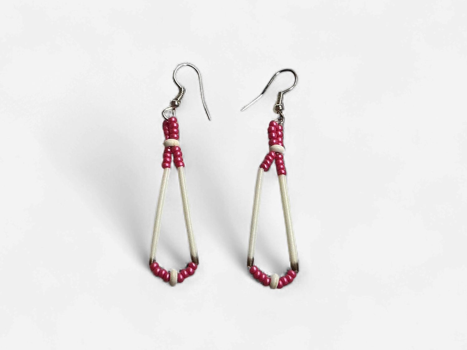 Beaded Loop Earings, Design: Style A