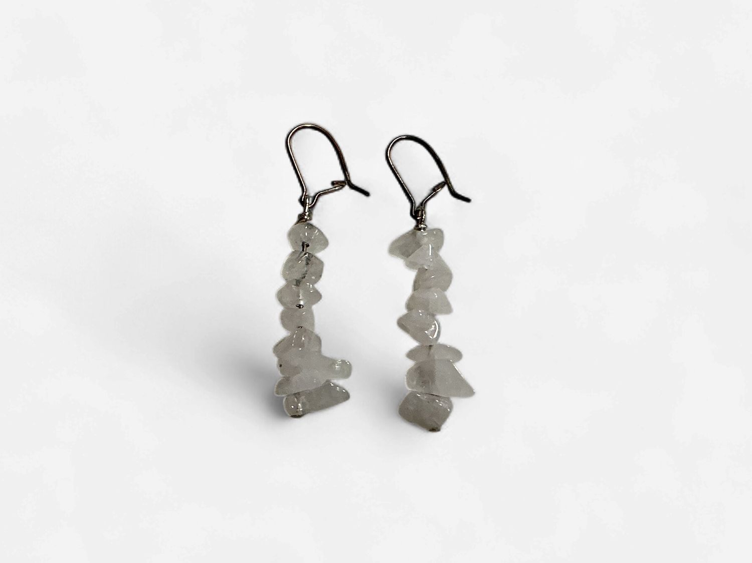 White Gemstone Earrings