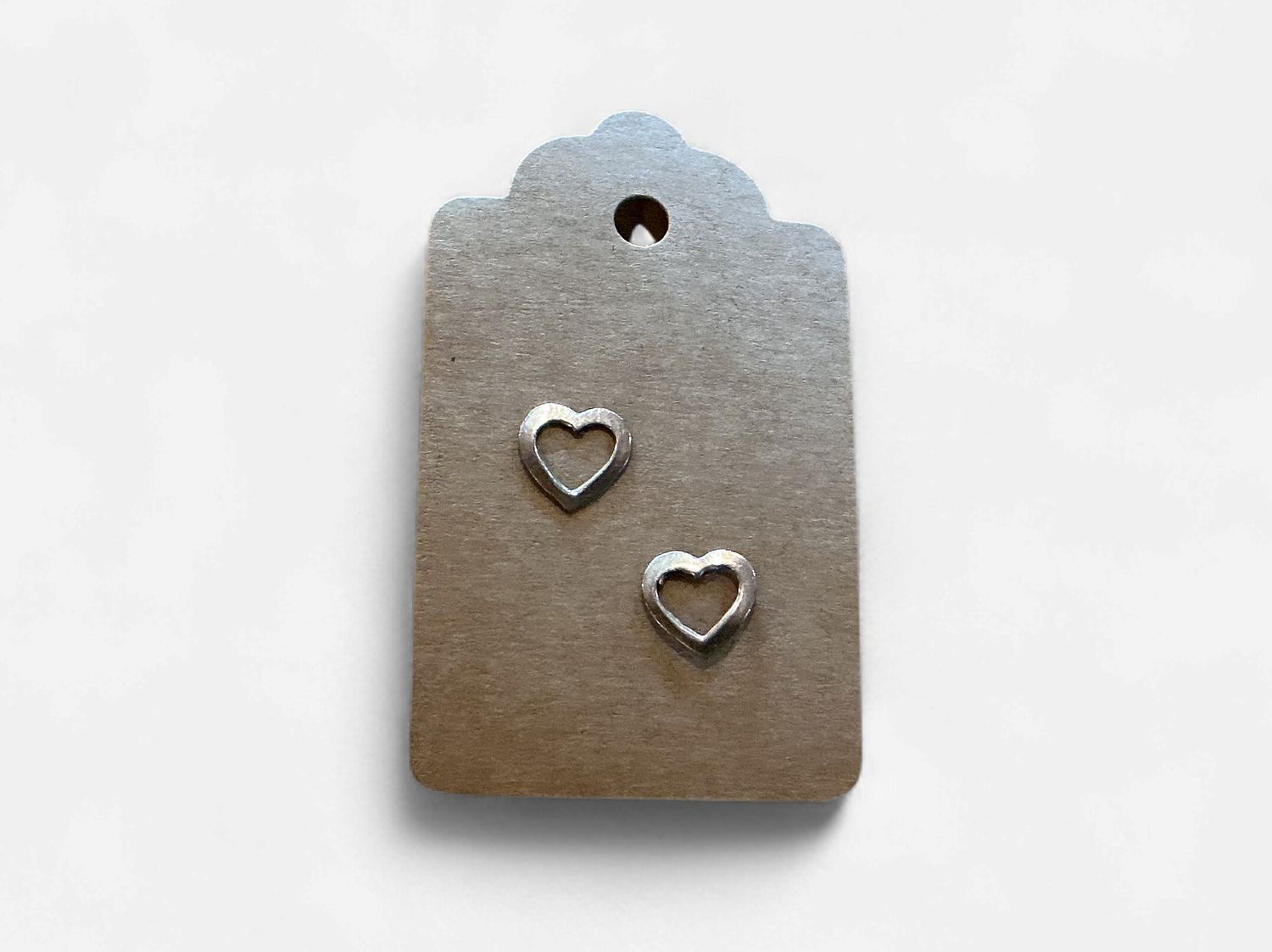 Sterling Silver Heart Studs