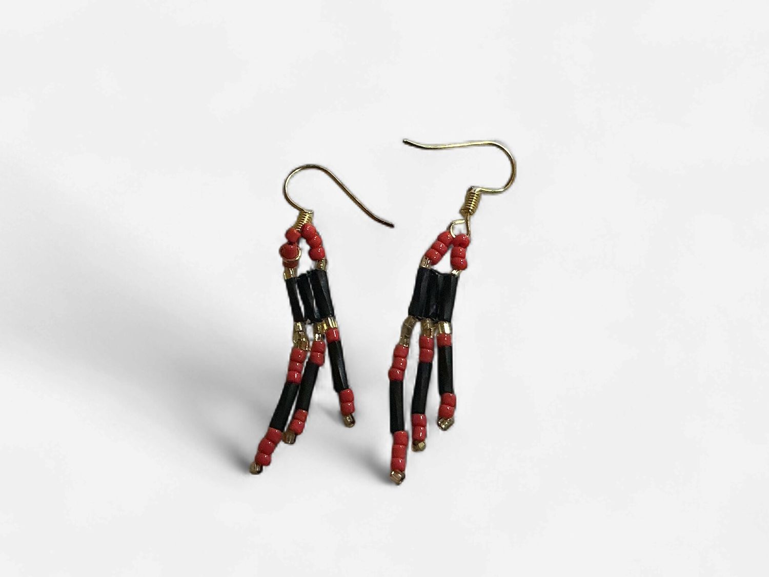 Beaded 3 Strand Earring