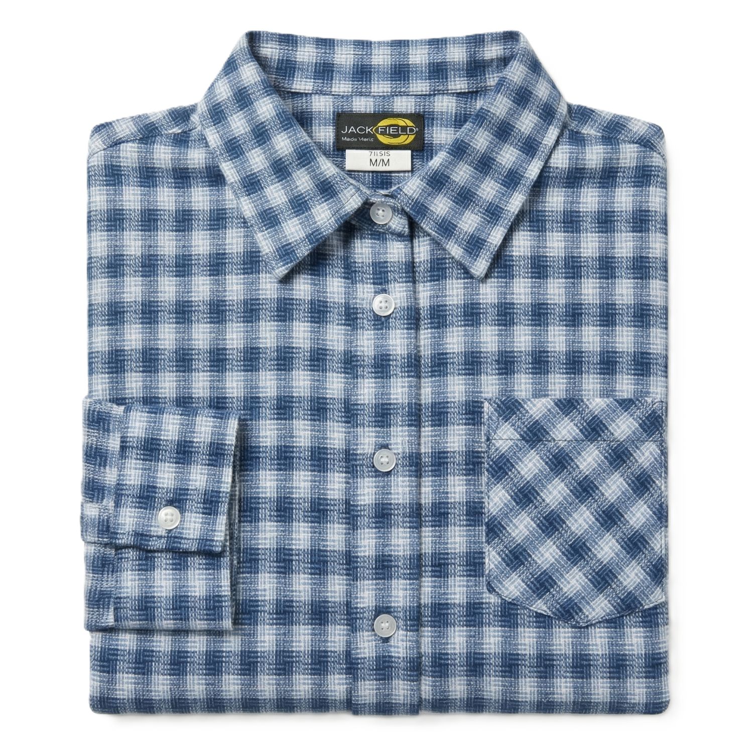 Assorted Women's Plaid Flannels, Colorway: Blue Tones, Size: Medium