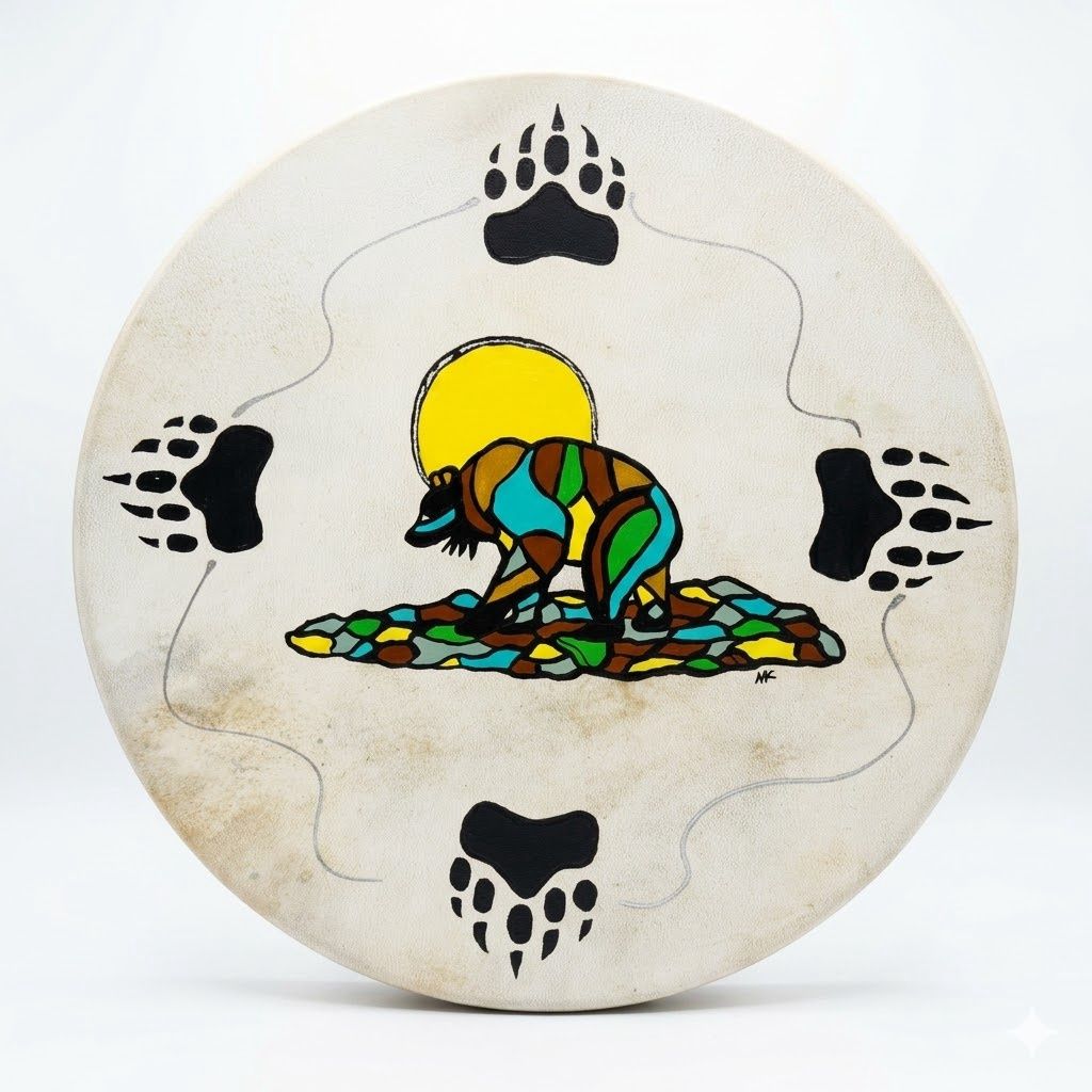 Hand Painted 14" Drum