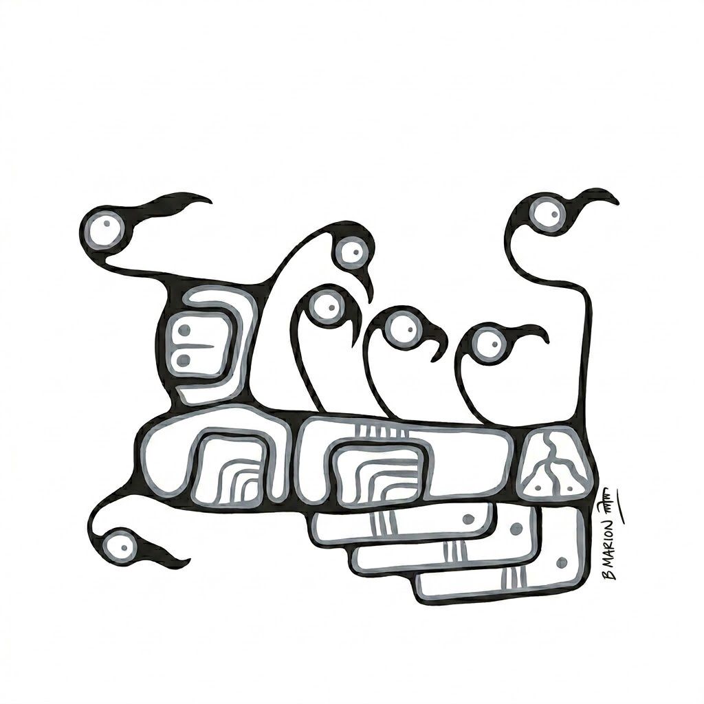 Brian Marion Original Artwork- Frameless, Design: BM # 1