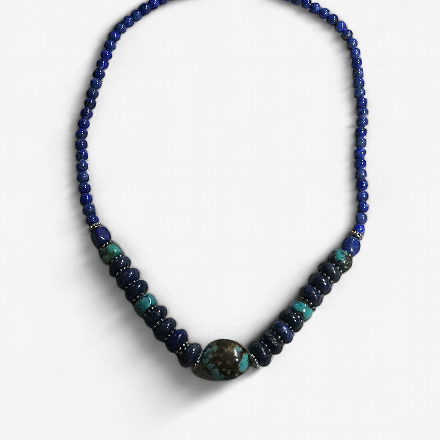 Lapis Lazuli &amp; Turquoise Beaded Necklace
