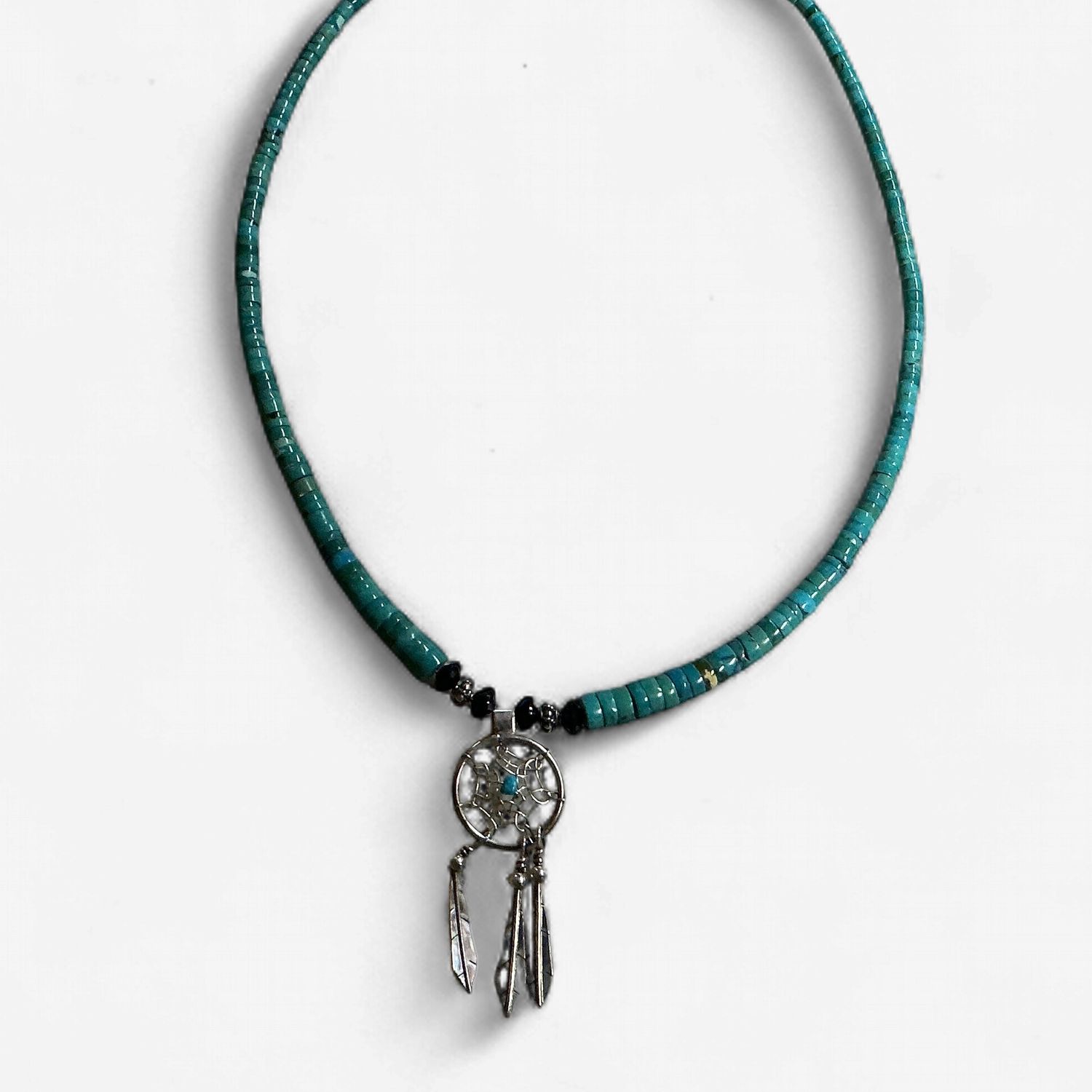 Turquoise Dreamcatcher Necklace