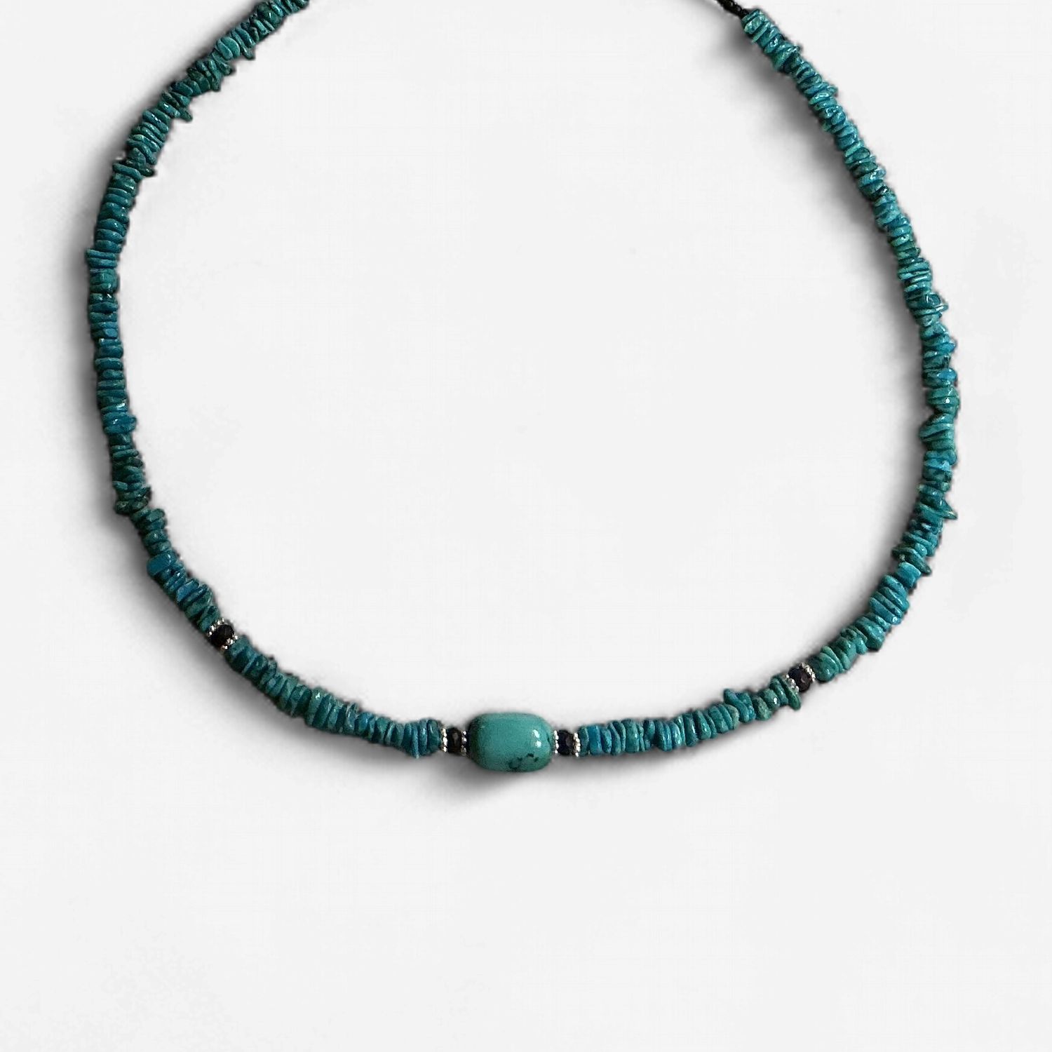 Natural Turquoise Chip Necklace