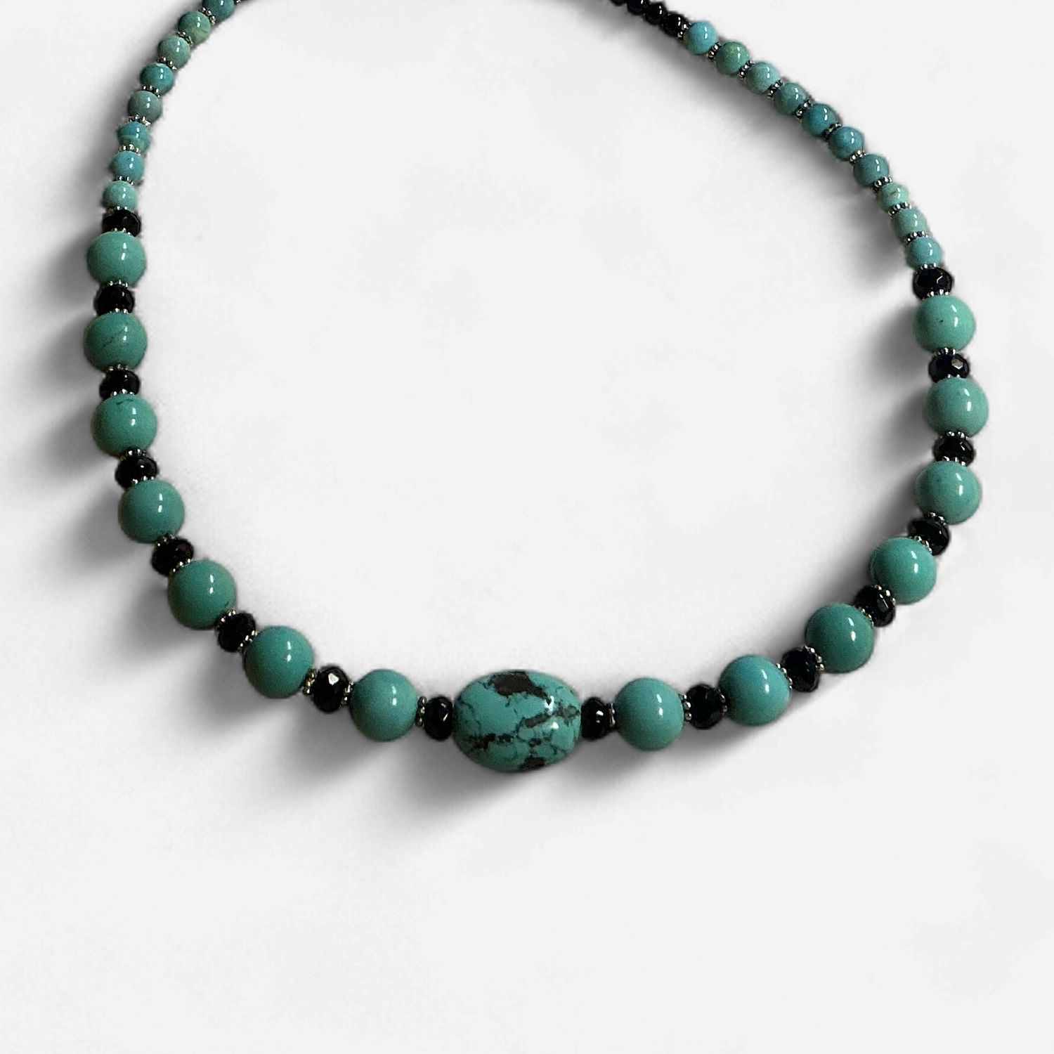 Turquoise Round Bead Necklace
