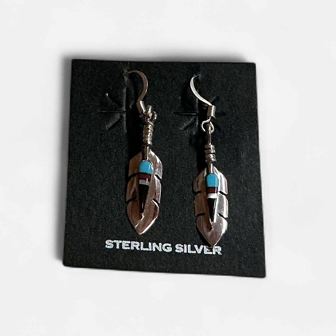 Sterling Silver Feather Earring