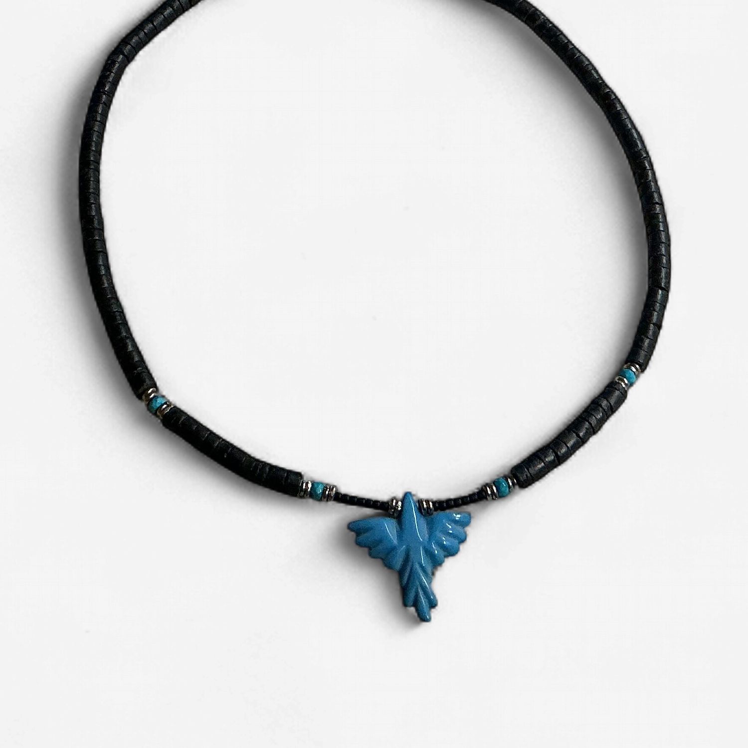 Blue Thunderbird Pendant Necklace