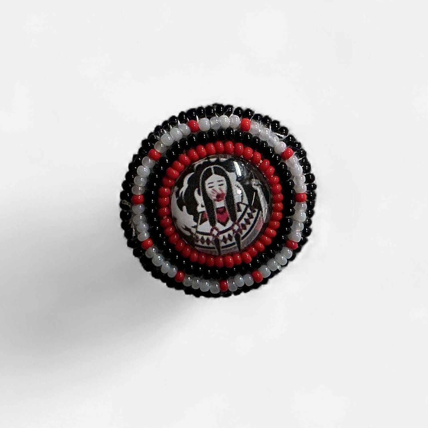 MMIW Beaded Pin