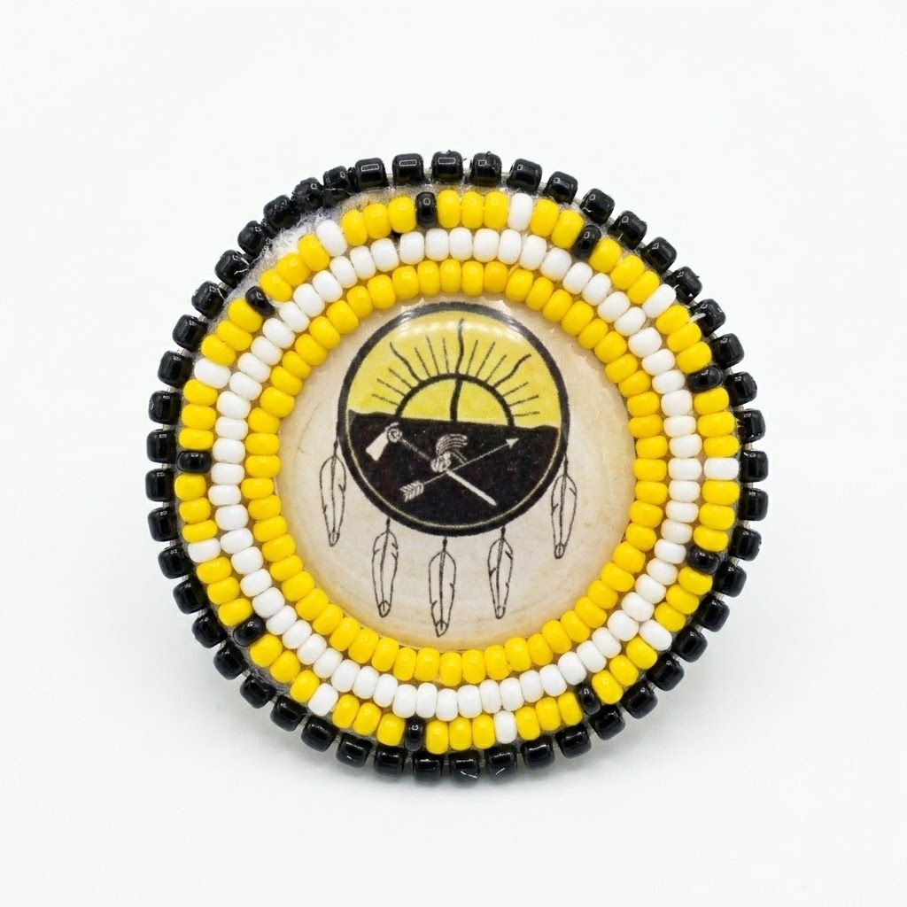 Assorted Beaded Pin, Design: SRFN Logo