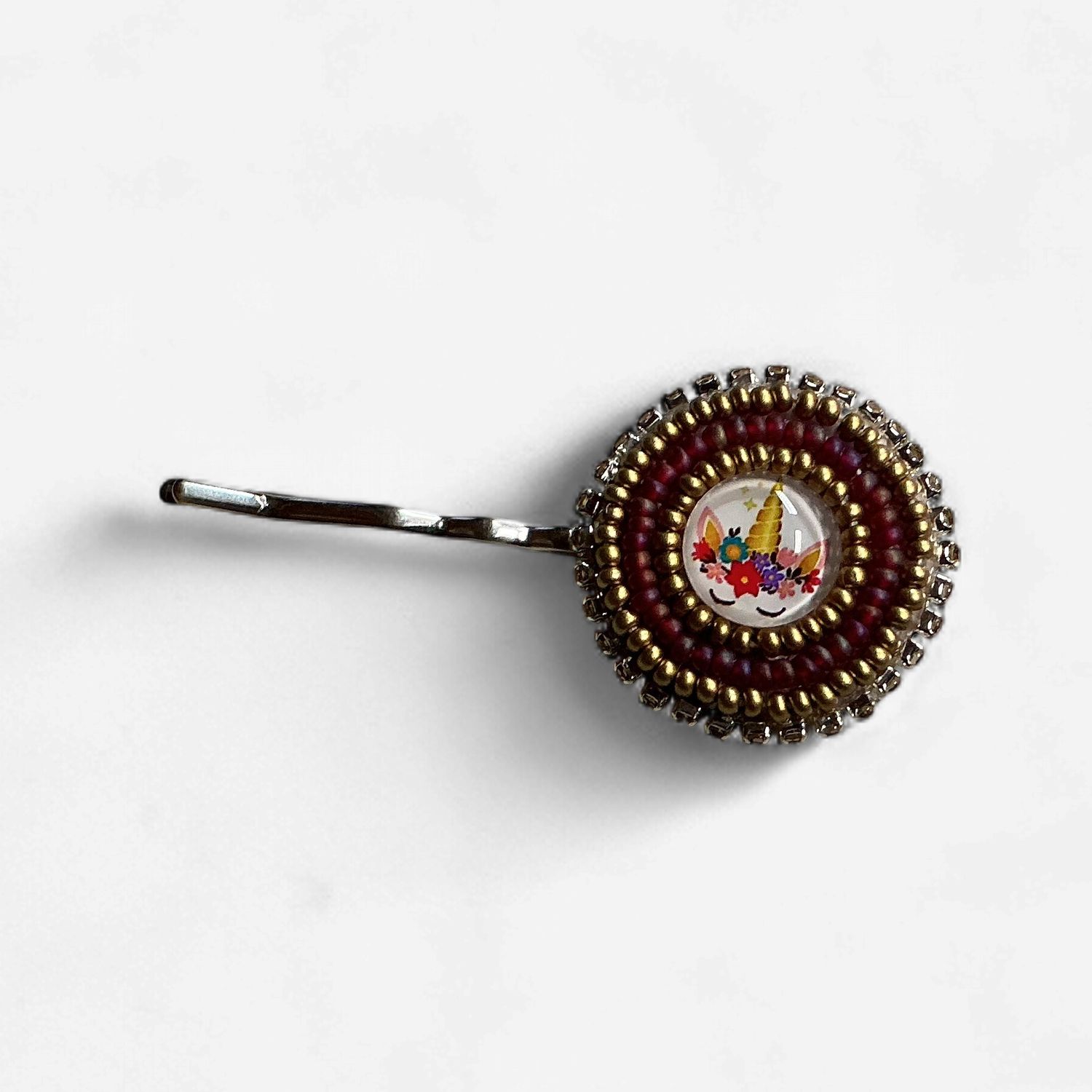 Small Beaded Hair Pin