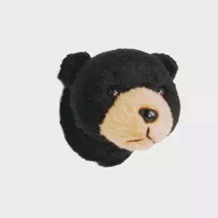 Mini Wall Toy Animal Plush, Variant: Black Bear