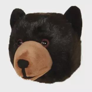 Wall Toy Animal Plush, Variant: Black Bear