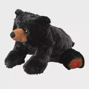 12" Maplefoot Black Bear Plush