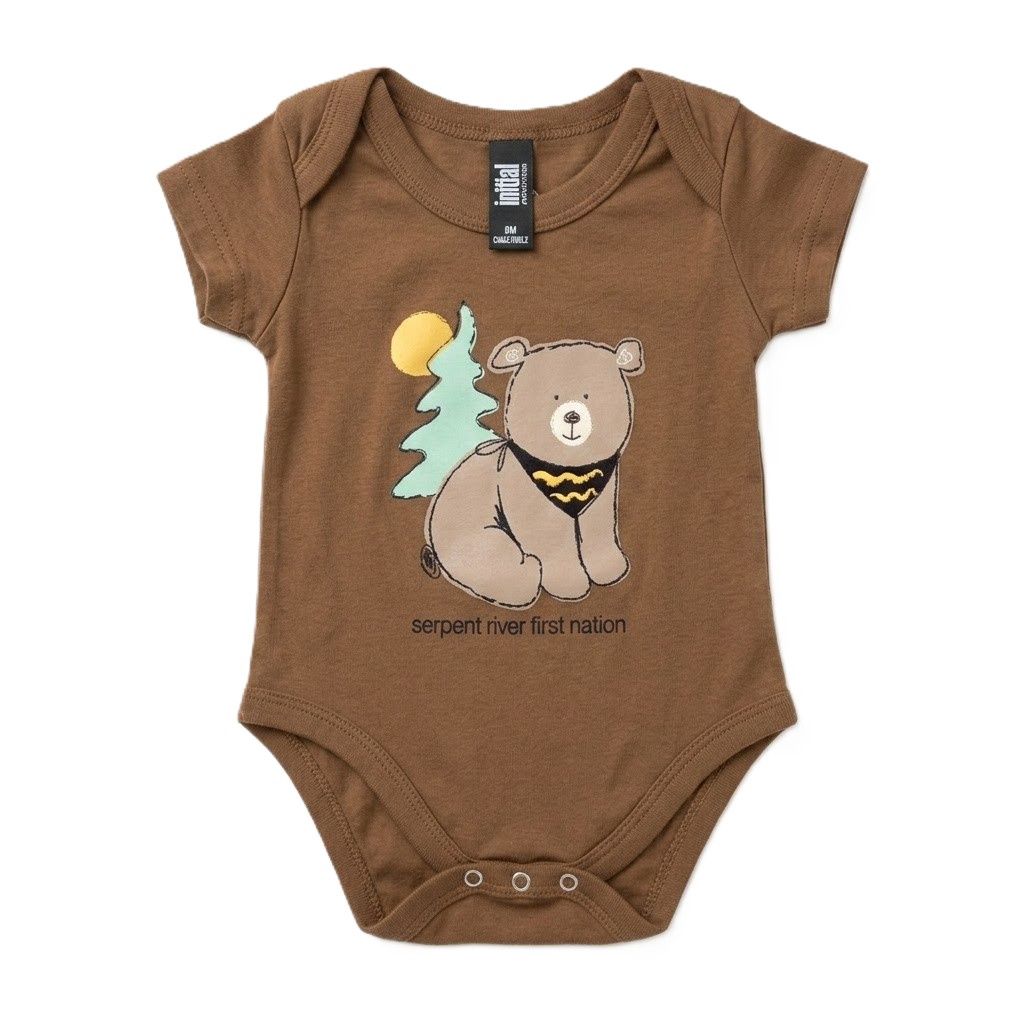 Baby Jumper with Serpent River Bear, Colour: Coffee, Size: 6 Months