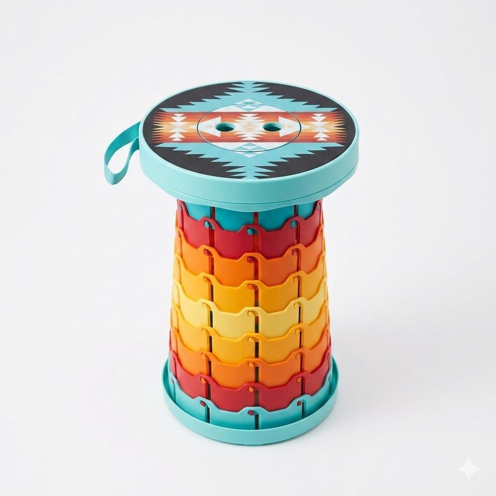 Assorted Portable Folding Stools