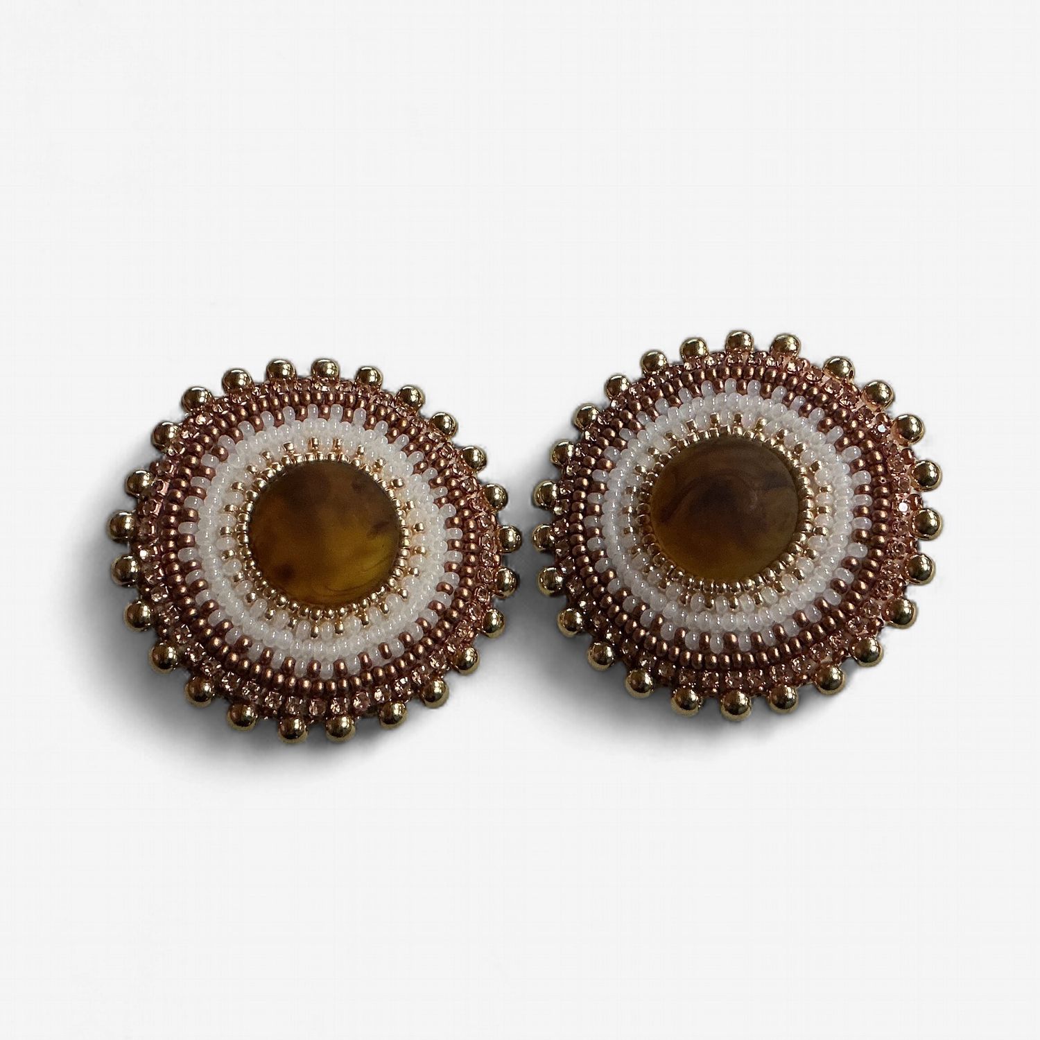 Charlotte Visitor Assorted Beaded Earrings- Large O/C, Design: 1