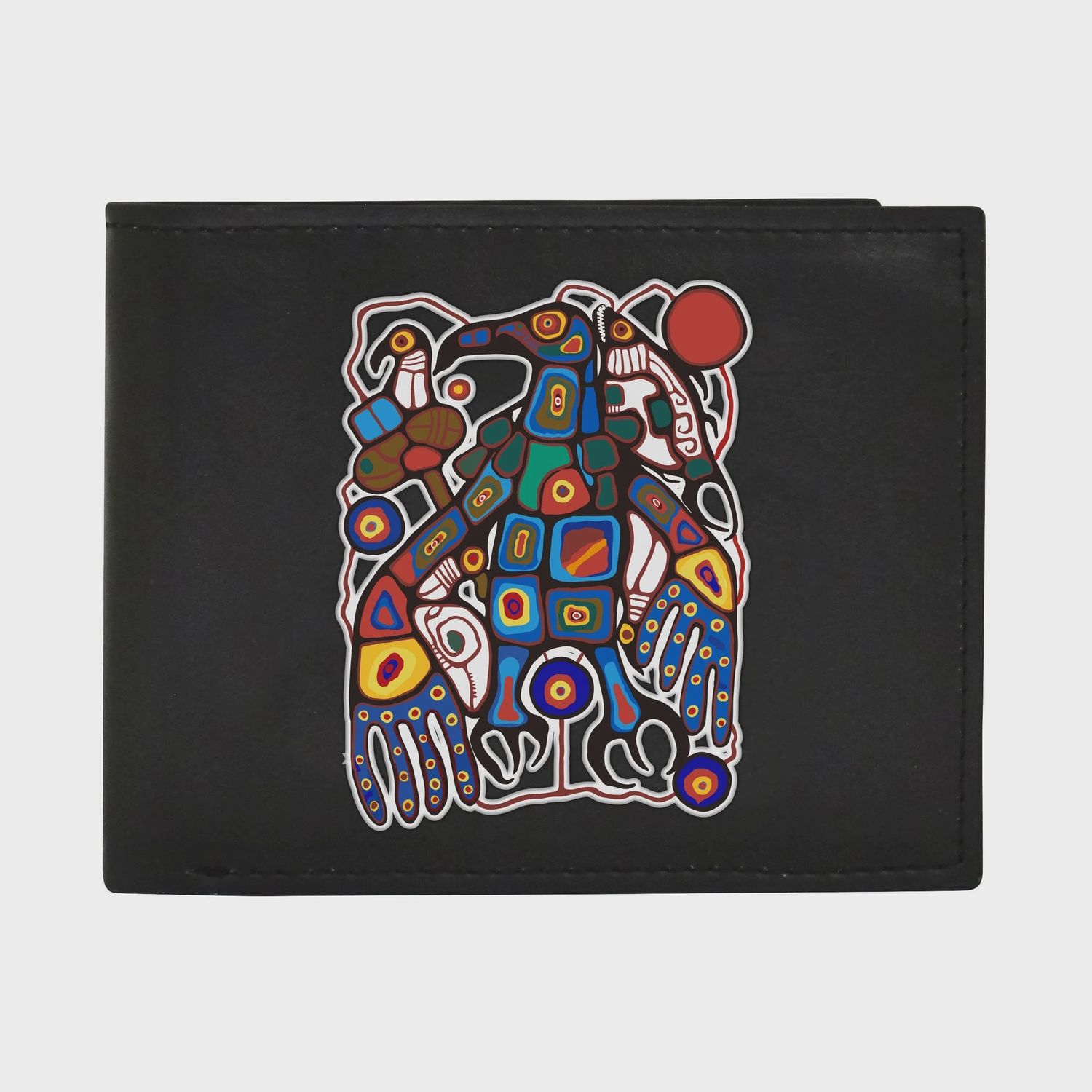 OSCARDO Assorted Men’s Wallet, Design: Man Changing Into Thunderbird- Norval Morrisseau