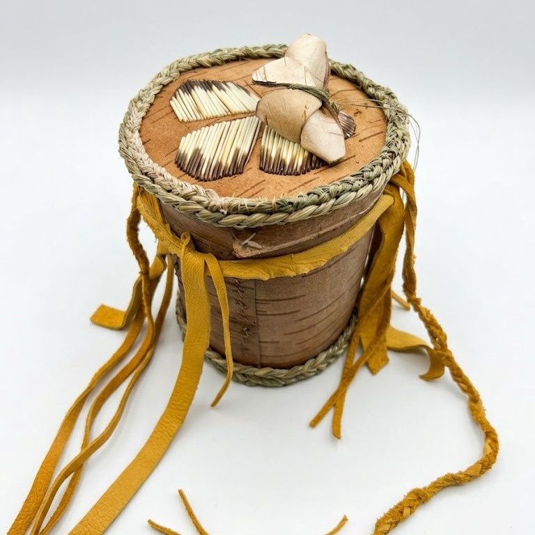 Butterfly Birch Bark Basket