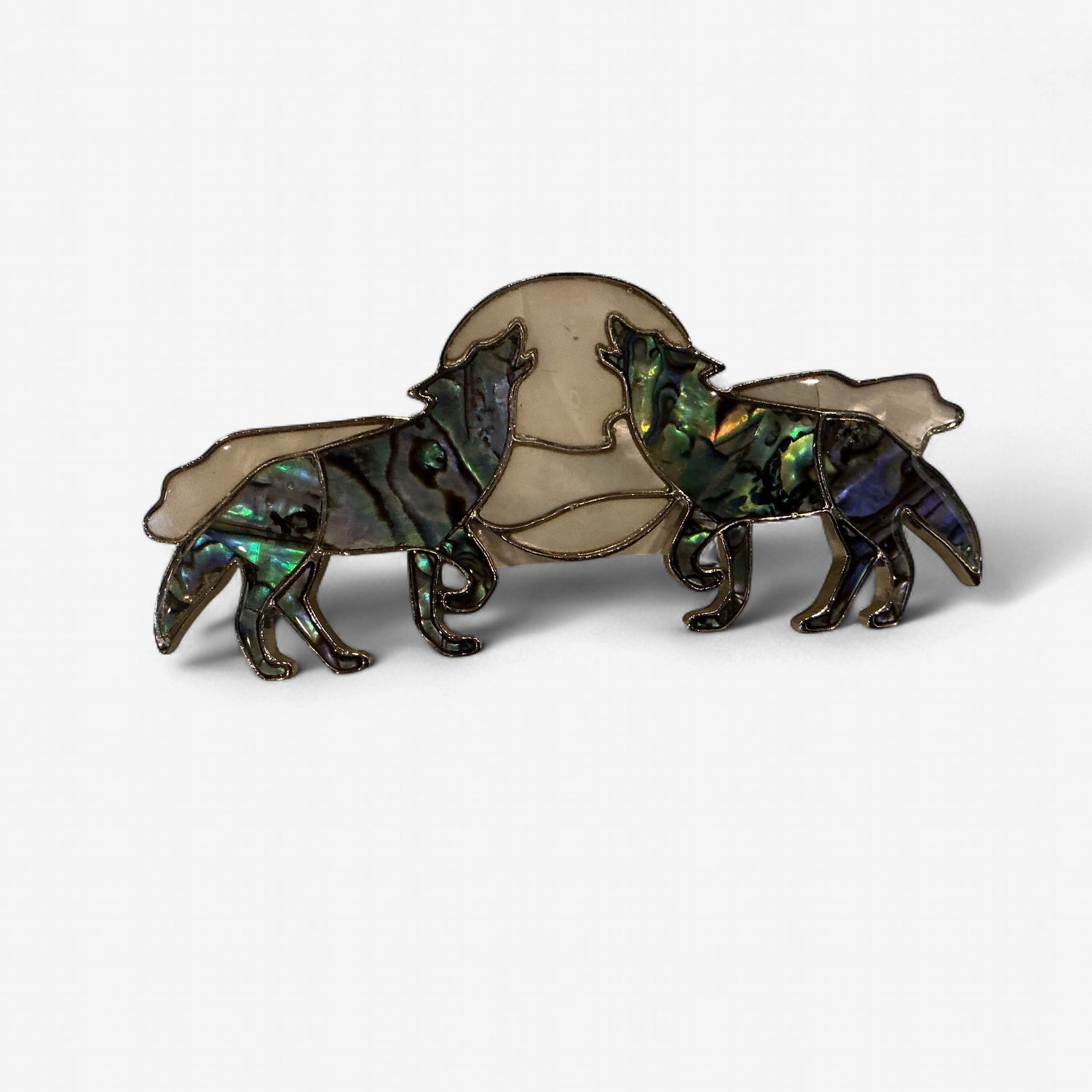 Barrette Moonlight Wolves