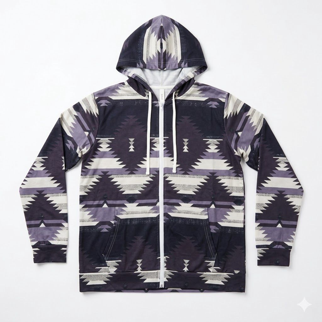 Aztec Printed Zip Up