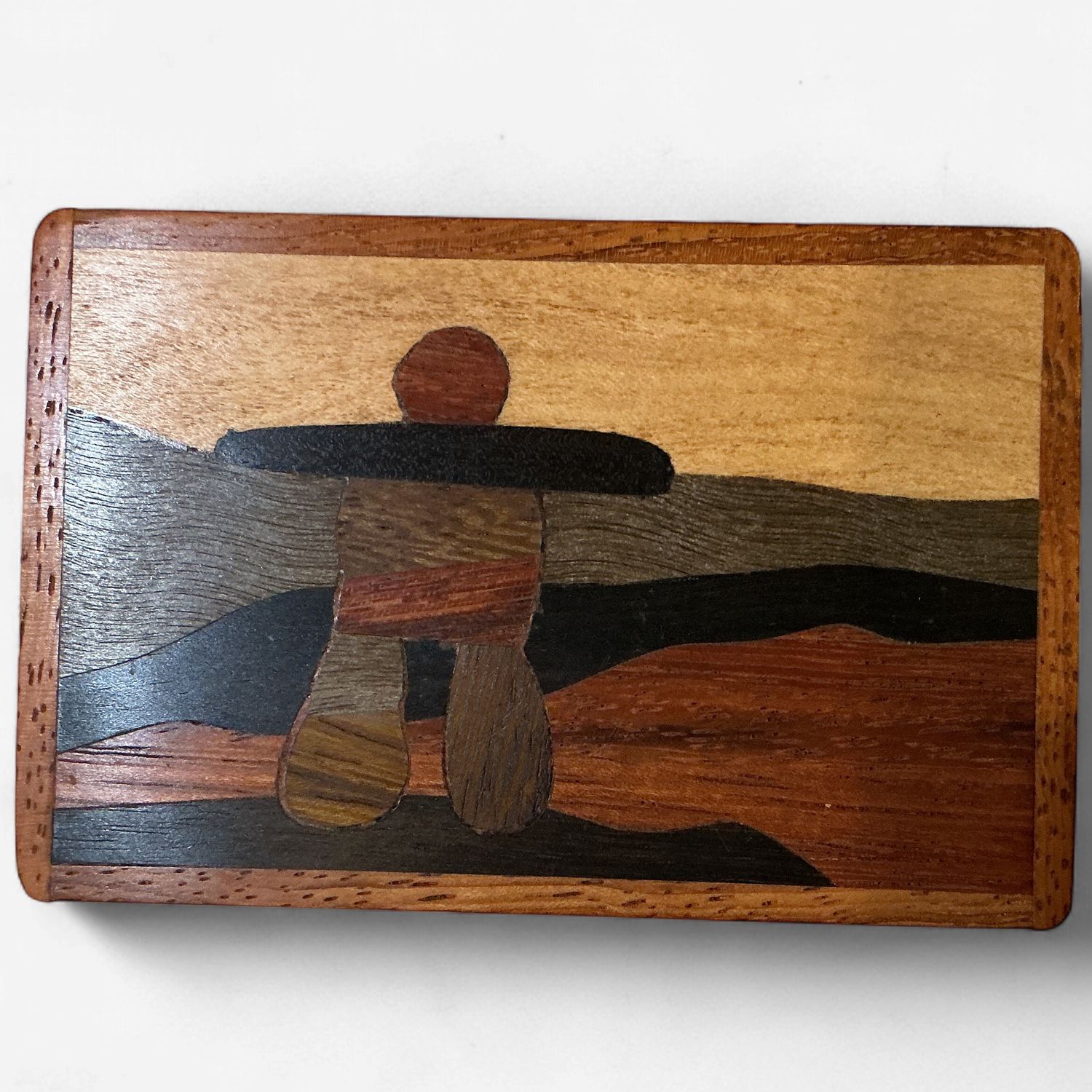 Wooden Box  Inukshuk