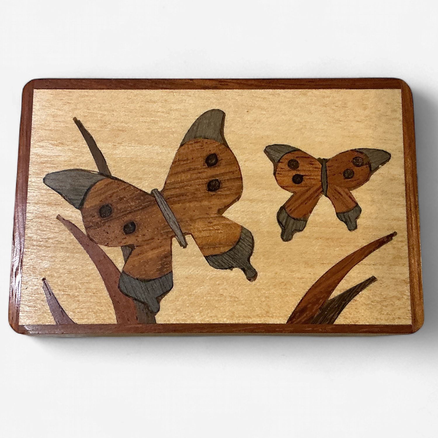 Wooden Box Butterflies
