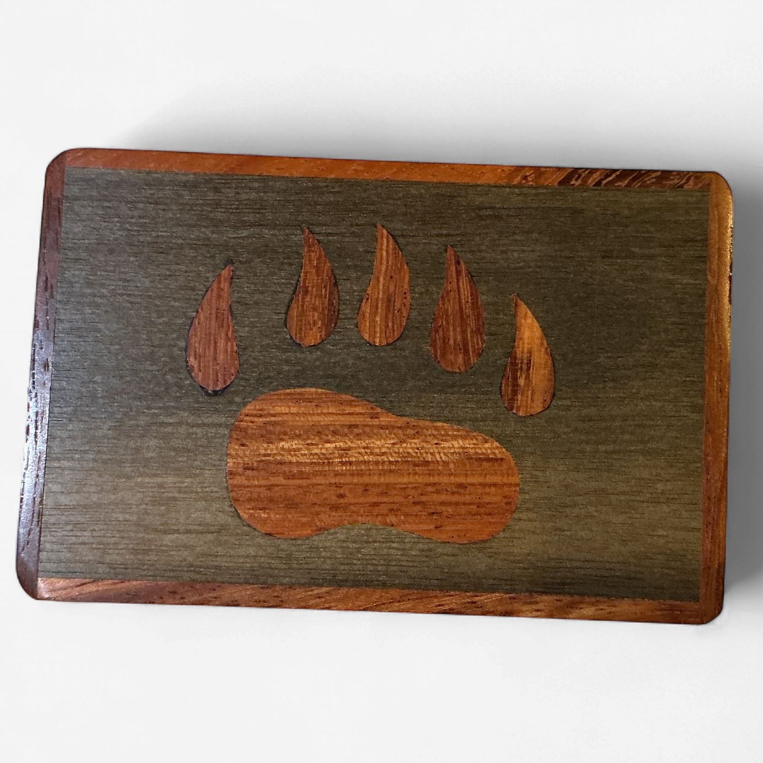 Wooden Box Bear Paw
